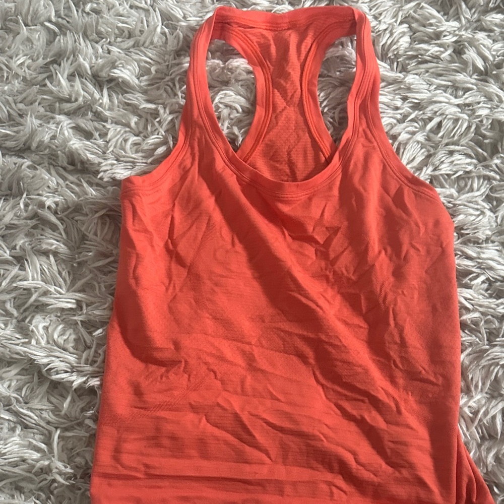 Lululemon Athletica Vibrant Orange Tank Top